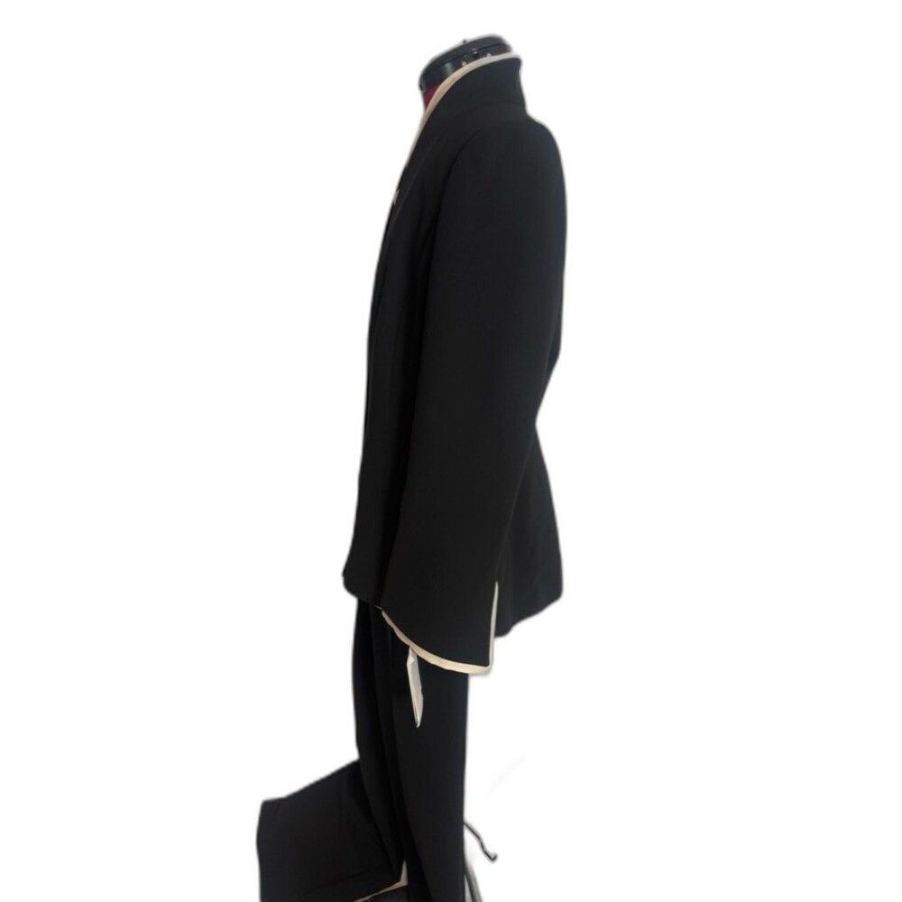 NWT Liz Claiborne Pantsuit Size 10 Black & White 2-Piece Set Blazer & Pants - Picture 7 of 16